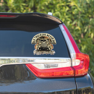 Sticker Les vieux camionneurs ne meurent jamais Trucker pa