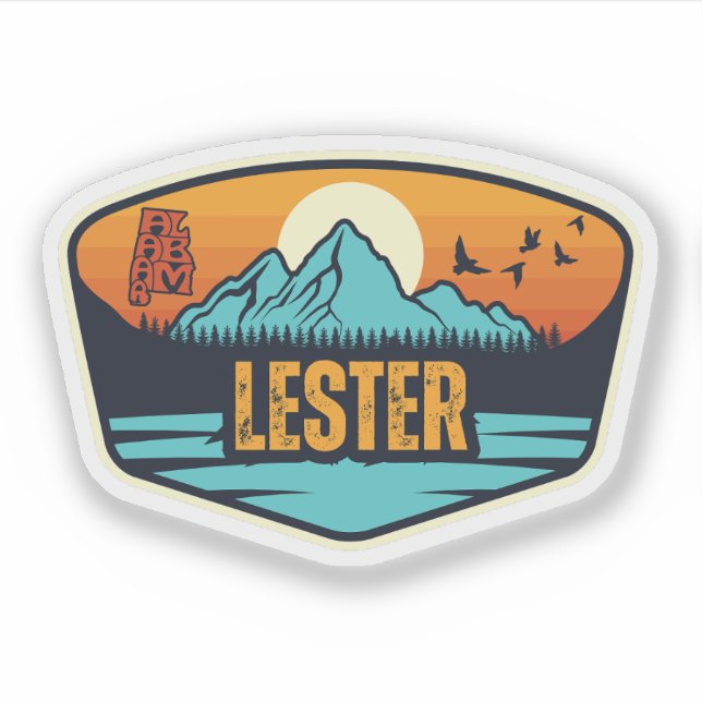 Sticker Lester, Alabama (Devant)