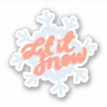 Sticker "Let it Snow"