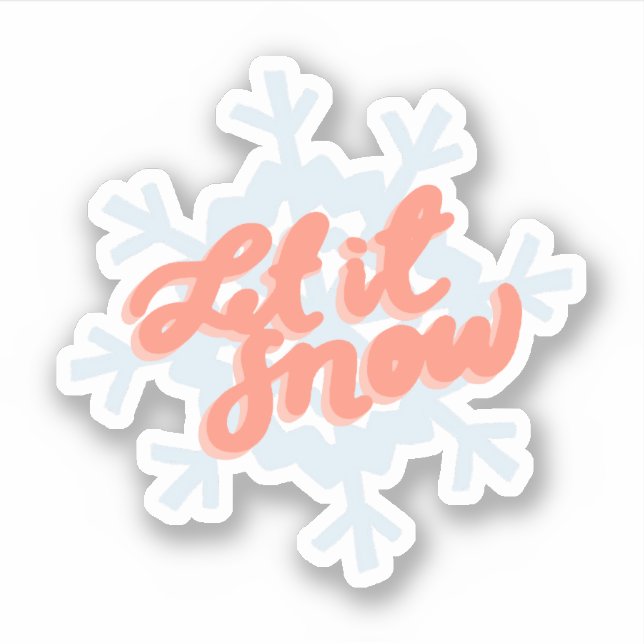 Sticker "Let it Snow" (Devant)