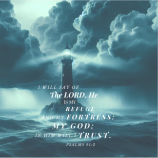 Sticker L'Éternel est mon chevalet de refuge