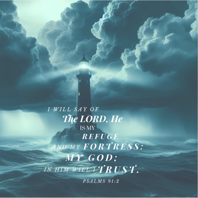 Sticker L'Éternel est mon chevalet de refuge (Devant)