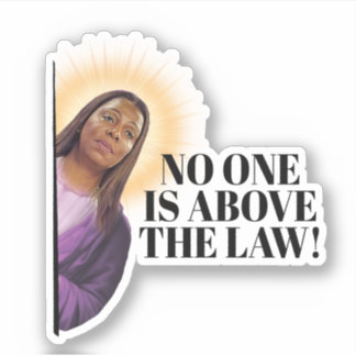 Sticker Letitia James Citation - Personne n'est au-dessus 