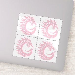 Sticker Lettre C de style dragon, alphabet du dragon, mono