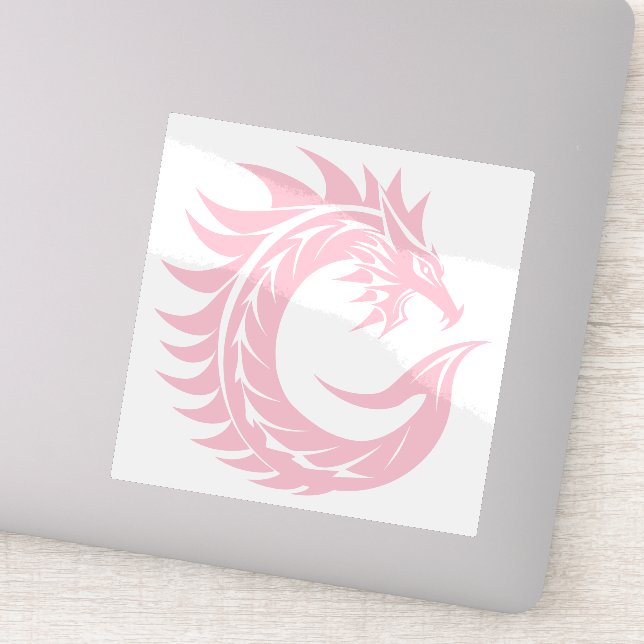 Sticker Lettre C de style dragon, alphabet du dragon, mono (Détail)