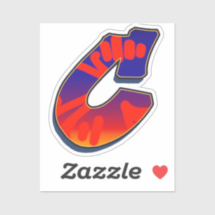 Sticker Lettre C - Night Sky