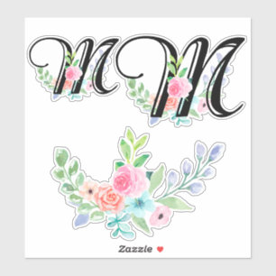 STICKER LETTRE FEMME AQUATICOLE M