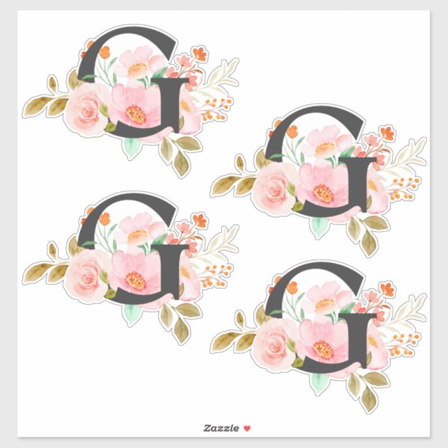 Sticker Lettre G (Feuille)