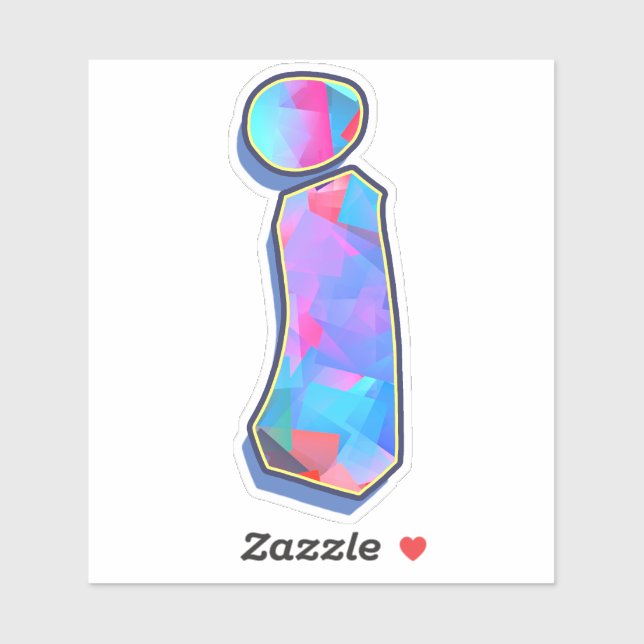 Sticker Lettre i _ Lettres alphabétiques Graffiti (Feuille)