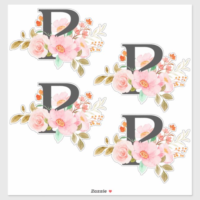 Sticker Lettre P (Feuille)