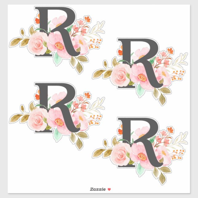Sticker Lettre R (Feuille)