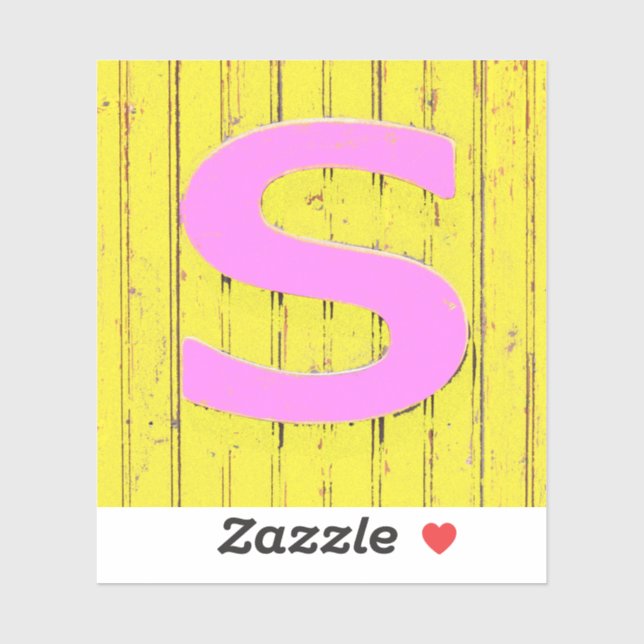 Sticker Lettre s (Feuille)