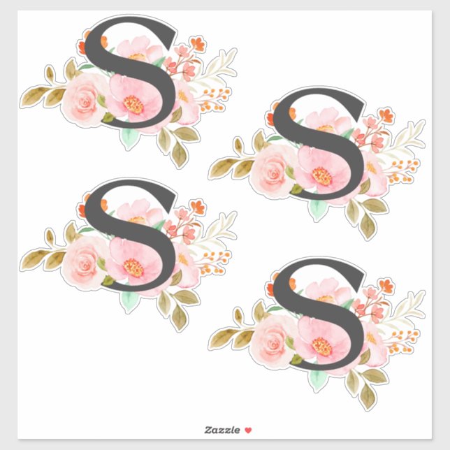 Sticker Lettre S (Feuille)
