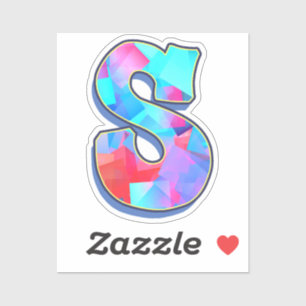 Sticker Lettre S - Color Mix