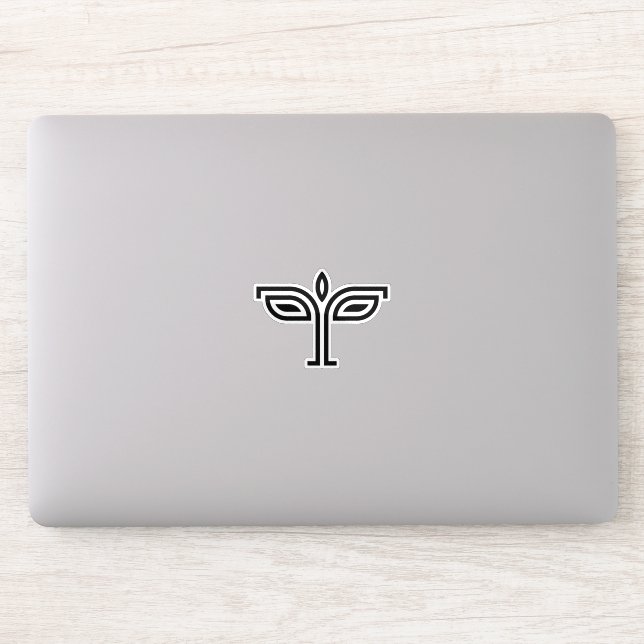 Sticker Lettre T Monogramme Aider La Vie (Ordinateur)