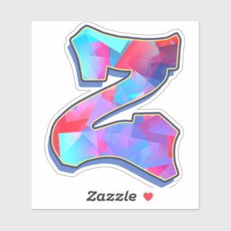 Sticker Lettre Z_ Graffiti lettres alphabet