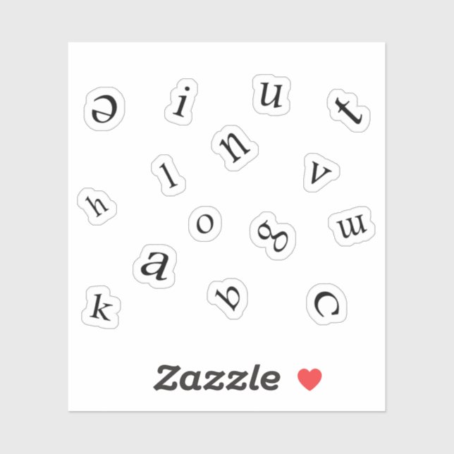 Sticker Lettres (Feuille)