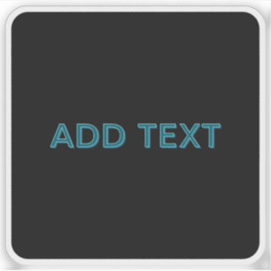 Sticker Lettres éditées modifiables avec ombre portée