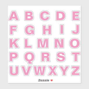 Sticker Lettres Initiales Monogramme Alphabet
