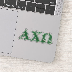 Sticker LETTRES VERTES Alphi Chi Omega