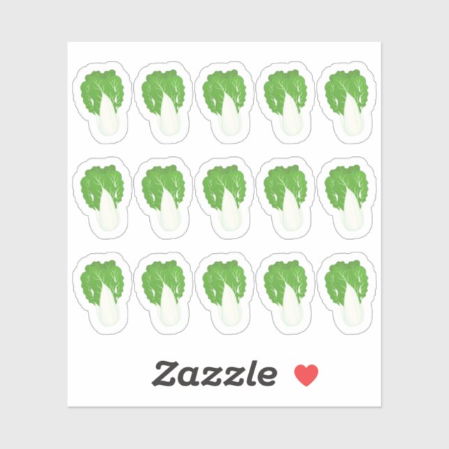 Sticker Lettuce Vegetables Veggie Healthy Eating Farming (Feuille)