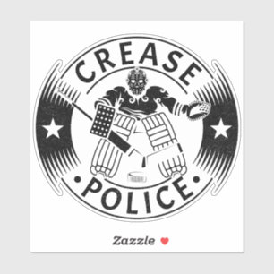 Sticker Lever Police Hockey Goalie