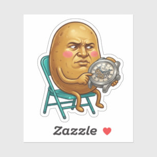 Sticker L'existence prend plus de temps que prévu Patate