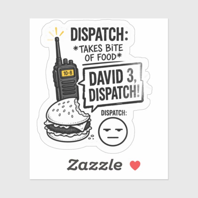 Sticker L'expéditeur prend une bouchée….. (Feuille)