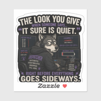 Sticker L'expression quand quelqu'un dit “Silence” 