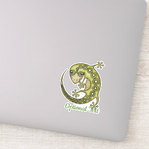 Sticker Lézard vert