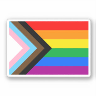 Sticker LGBTQ+ Indicateur de fierté de progrès