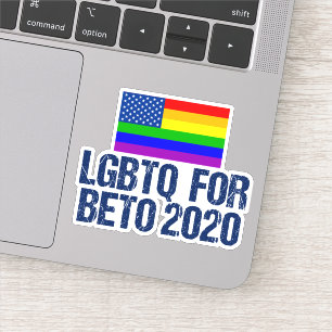 Sticker LGBTQ pour Beto 2020