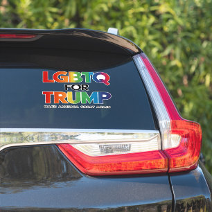 STICKER LGBTQ POUR TRUMP GAY LESBIAN POUR TRUMP 2024