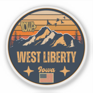 Sticker Liberté de l'Ouest, Iowa