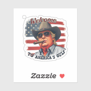 Sticker Liberté pour Trump américain du Golfe