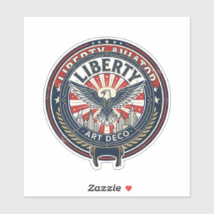 Sticker Liberty Aviator Patriotique Patriotique Aviation V