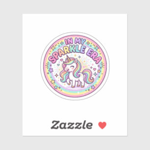 Sticker Licorne Dans Mon Ère Étincelante Impression Drôle 