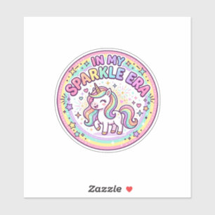 Sticker Licorne Dans Mon Ère Étincelante Impression Drôle