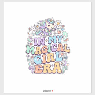 Sticker Licorne Dans Mon Ère Magical Girl Kawaii Autocolla