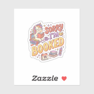 Sticker Licorne Désolé je suis Réservé Caprice Design Zazz