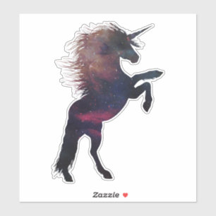 Sticker Licorne magique de l'espace