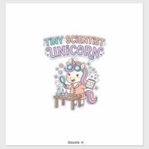 Sticker Licorne Mini Scientifique Licorne Produit Tendance