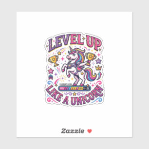 Sticker Licorne Niveau Supérieur Comme une Licorne Commerc