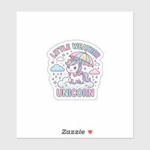 Sticker Licorne Petite Licorne Météo Conception Graphique