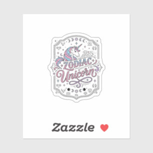Sticker Licorne Zodiaque Licorne Conception De Cadeau Ludi