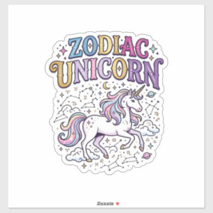 Sticker Licorne Zodiaque Licorne Marché de vecteurs premiu