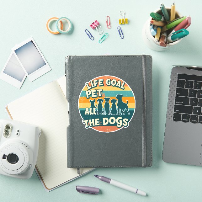 Sticker Life Goal Pet All The Dogs Copy (Couverture iPad)