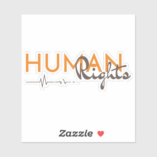 Sticker Lifeline to Human Rights (Feuille)