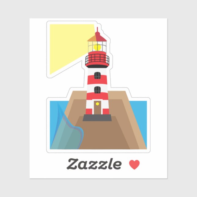 Sticker Lighthouse (Feuille)