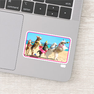 Sticker Ligne Conga pour la fête des chiens